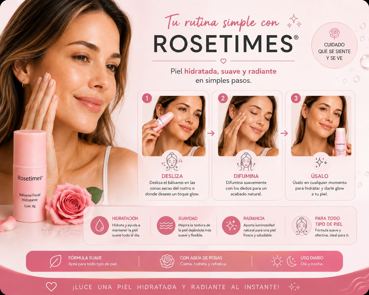 Bálsamo Facial Hidratante COLÁGENO | R O S E T I M E S |
